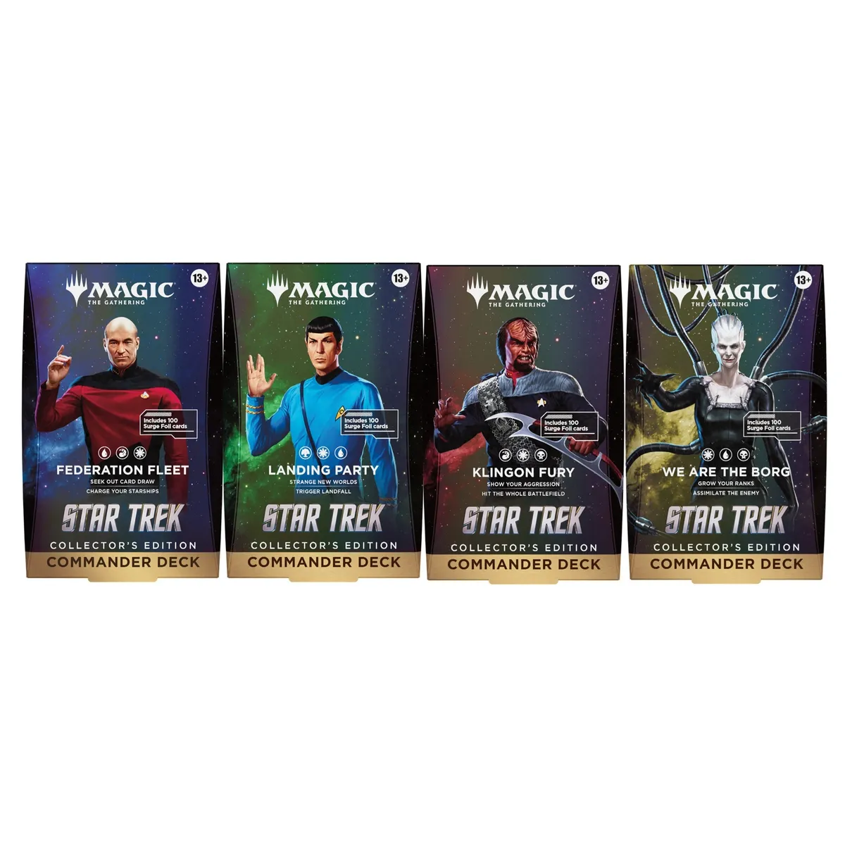 MTG Star Trek Commander Collectors Edition (Set of 4)