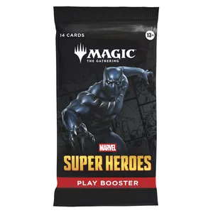 Sleeved MTG Marvel Super Heroes Play Booster