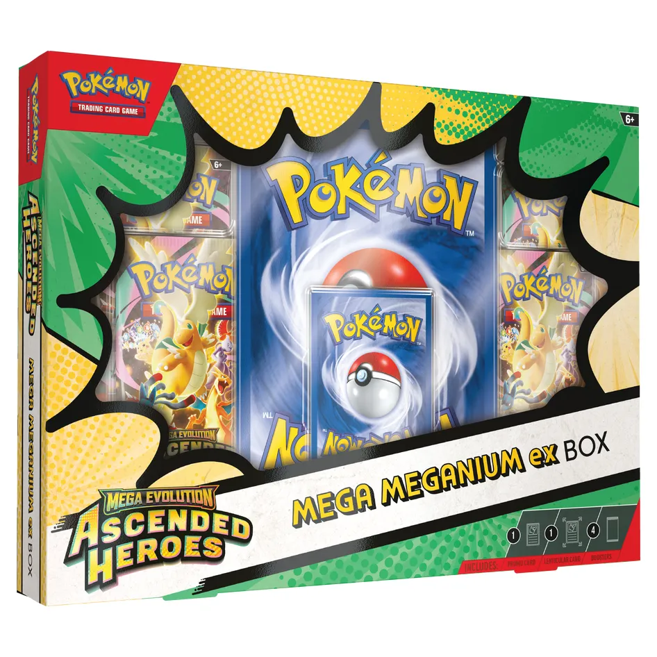 Pokémon ME2.5 Ascended Heroes Mega Meganium/Emboar/Feraligatr EX Box