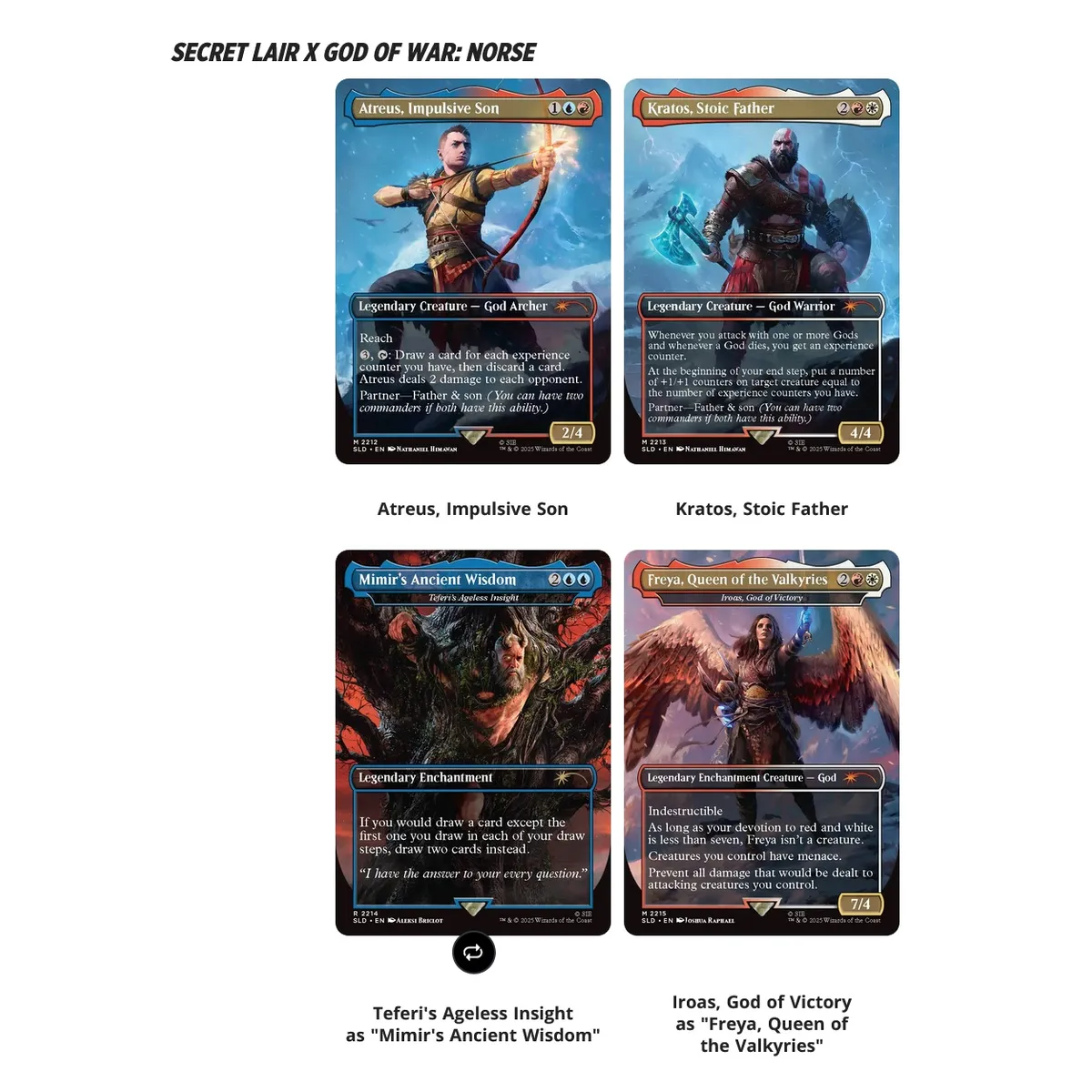 MTG Secret Lair Playstation Super Drop God of War: Redemption Regular