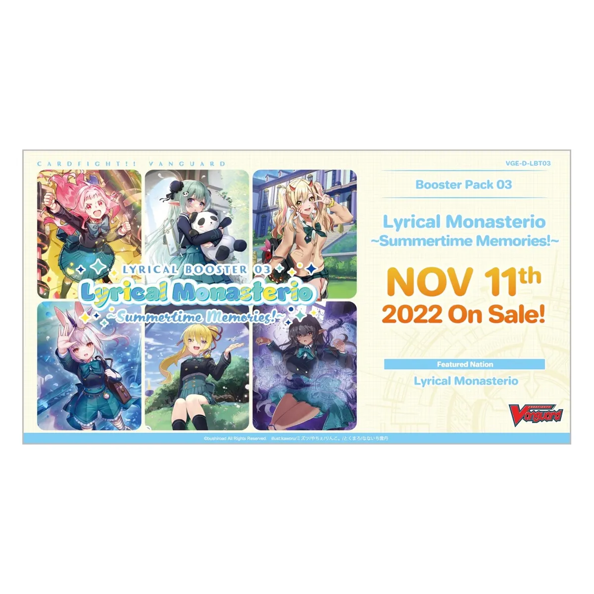 Cardfight!! Vanguard Lyrical Monasterio Summertime Memories Booster Box